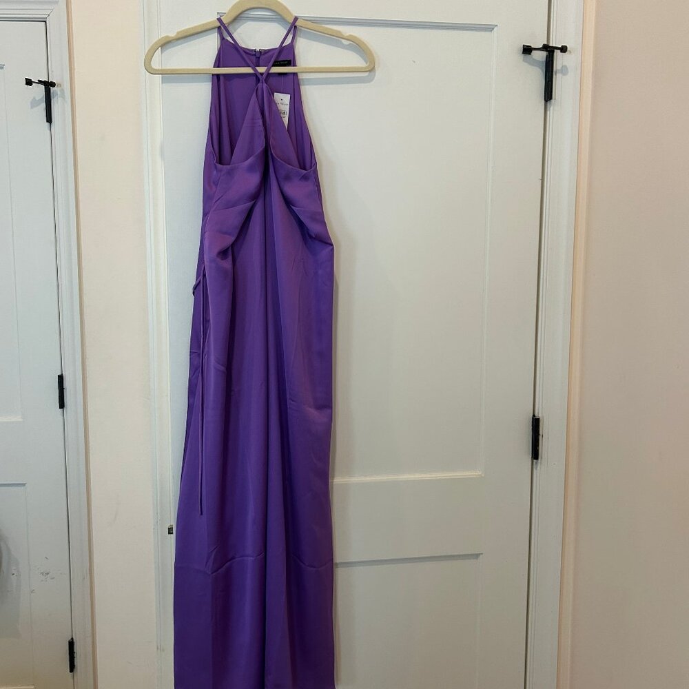Ann Taylor Criss Cross Halter Maxi Dress NWT - Picture 3 of 3